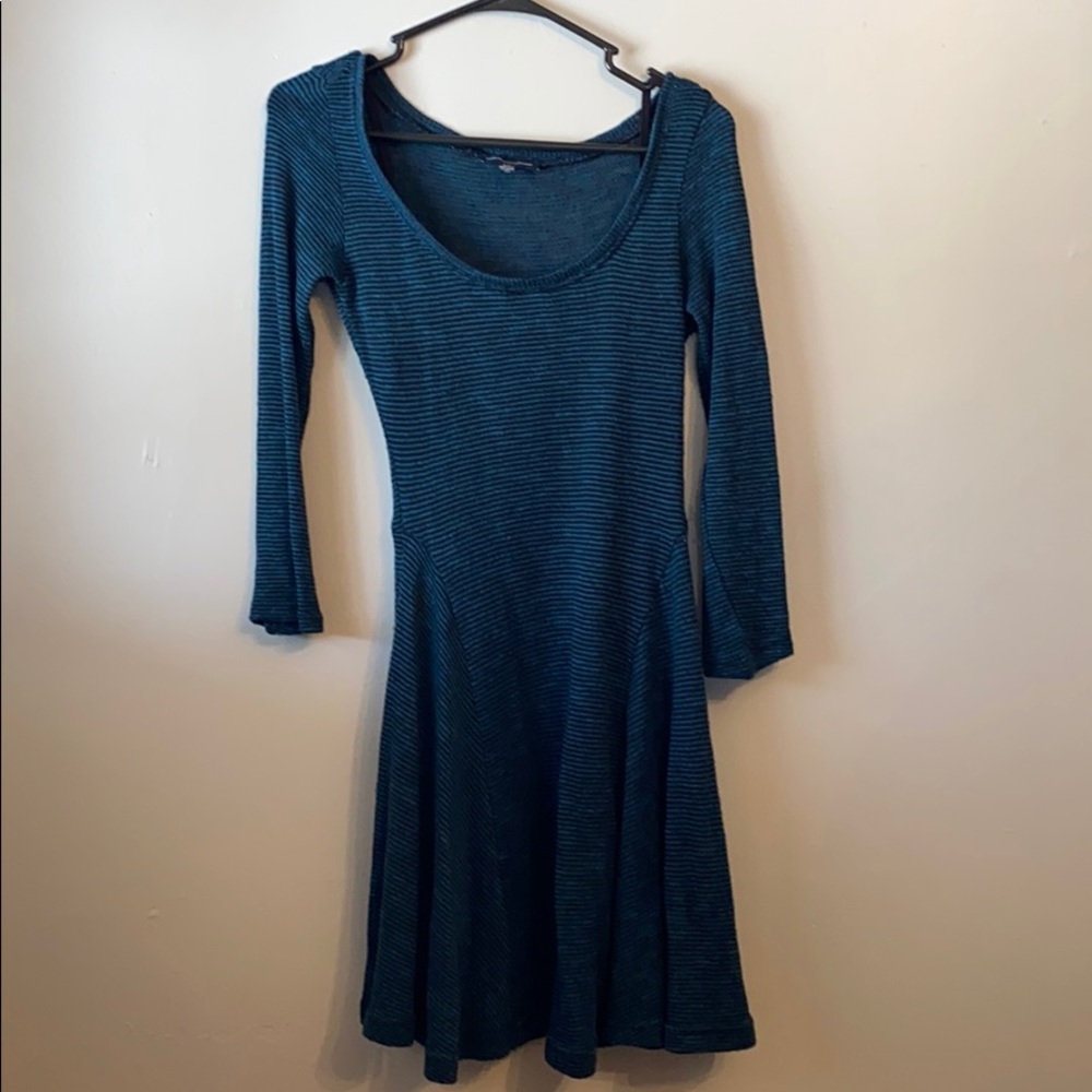 American Eagle Knit Teal Sweater Dress